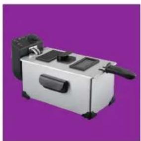 White kitchen grater with black handle and side slots against purple background (no text or symbols visible)