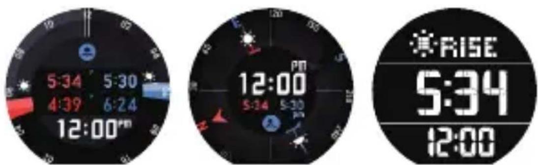 CASIO Pro Trek Smart WSD-F20SX - Uso de la Salida/Puesta del sol - 1