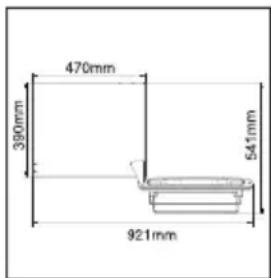 470mm 390mm 541mm 921mm