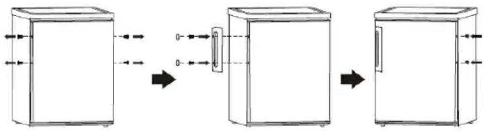 ASPES AF145500F - CAMBIO DE ORIENTACIÓN DE APERTURA DE LA PUERTA - 15
