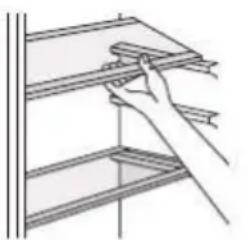 ASPES AF145500F - Posicionamiento de los cajones de la puerta - 1