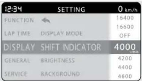 Honda Fireblade CBR1000RR (2022) - ■ "SHIFT INDICATOR" (indicador de mudança de marcha) - 1