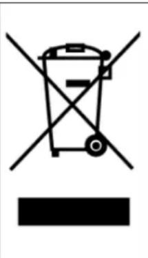 Symbol of a trash bin crossed out by two crossed lines, indicating no waste or discharge.