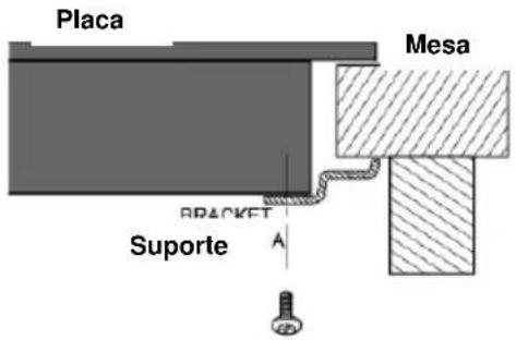 Placa Mesa BRACKET Suporte A