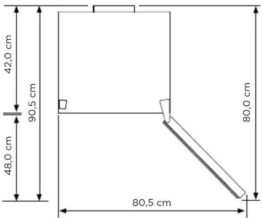 42,0 cm 90,5 cm 48,0 cm 80,0 cm 80,5 cm