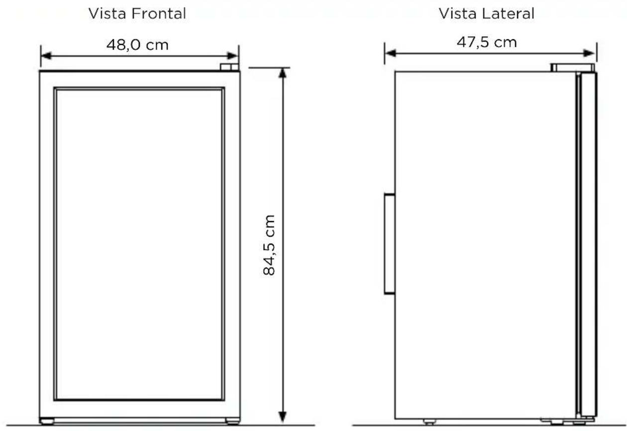 MIDEA BCA10P1 - - Dimensões do Aparelho - 1