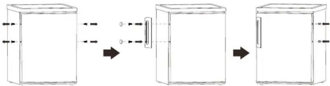 WINIA WFL-380VP - Instale el tirador externo de la puerta en caso que lo tenga) - 1