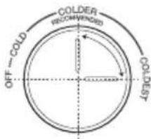 WINIA WRN-BH310NPT - Recomendaciones para ajustar la temperatura - 6