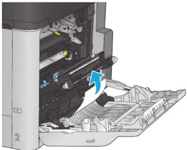 HP Color LaserJet Enterprise M680 - Eliminación de atascos de la bandeja 2 y las bandejas para 500 hojas - 7