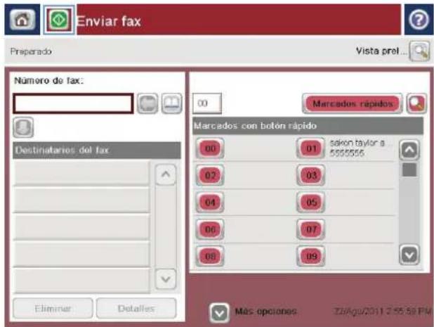 HP Color LaserJet Enterprise M680 - Enviar un fax - 5