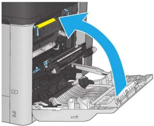 HP Color LaserJet Enterprise M680 - Eliminación de atascos de la puerta derecha y el área del fusor - 7