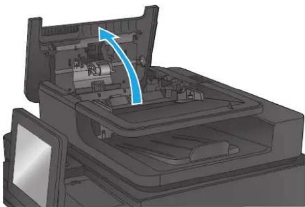 HP Color LaserJet Enterprise M680 - Eliminación de atascos en el alimentador de documentos - 2