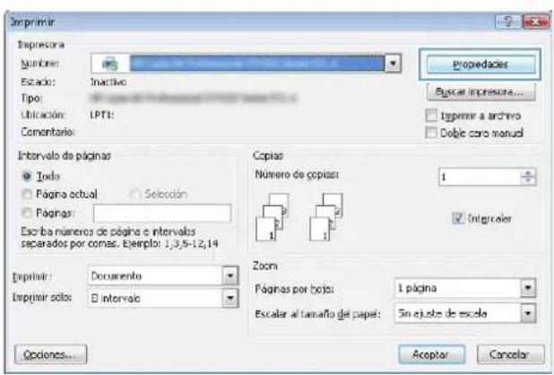 HP Color LaserJet Enterprise M680 - Cómo imprimir (Windows) - 2