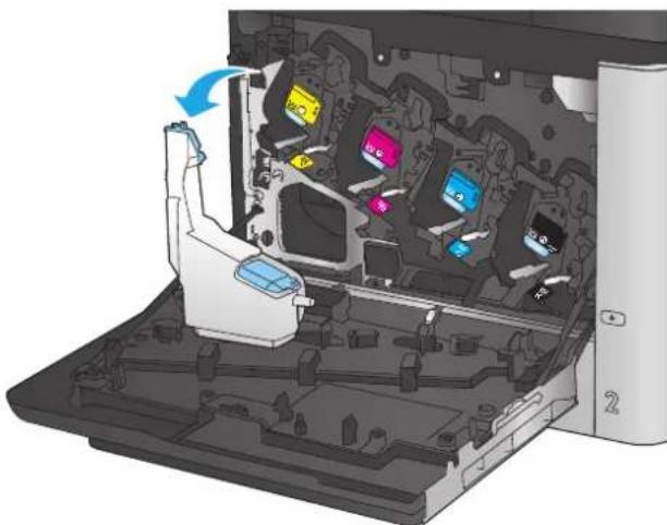 HP Color LaserJet Enterprise M680 - Sustitución la unidad de recogida de tóner - 4