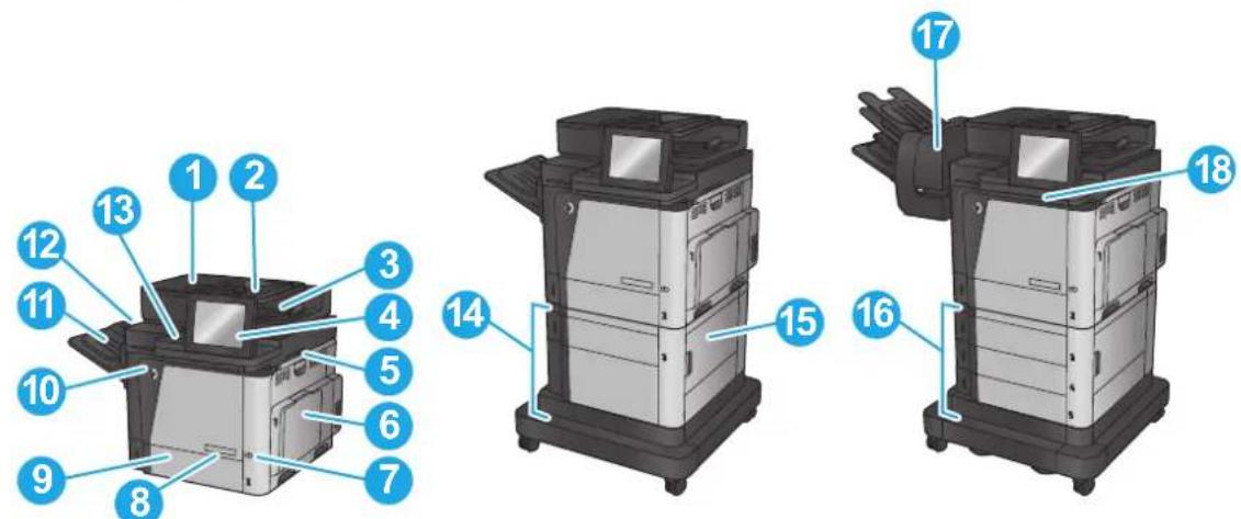 HP Color LaserJet Enterprise M680 - Vistas del producto - 1