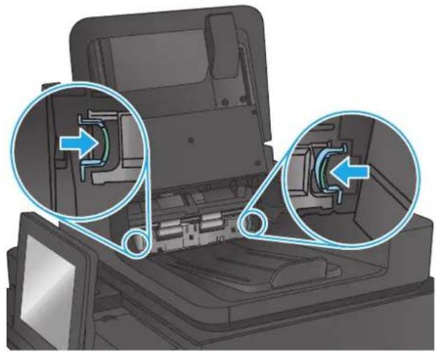 HP Color LaserJet Enterprise M680 - Eliminación de atascos en el alimentador de documentos - 4