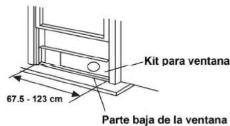 Kit para ventana 67.5 - 123 cm Parte baja de la ventana