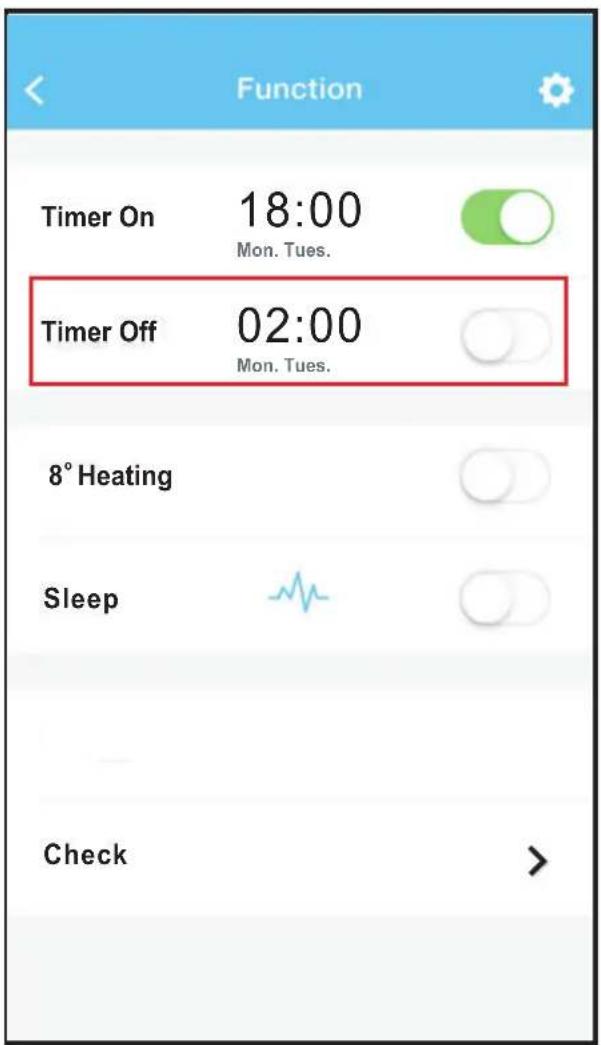 Meireles MAC 9 W - ■ Timer on/ Timer off - 2