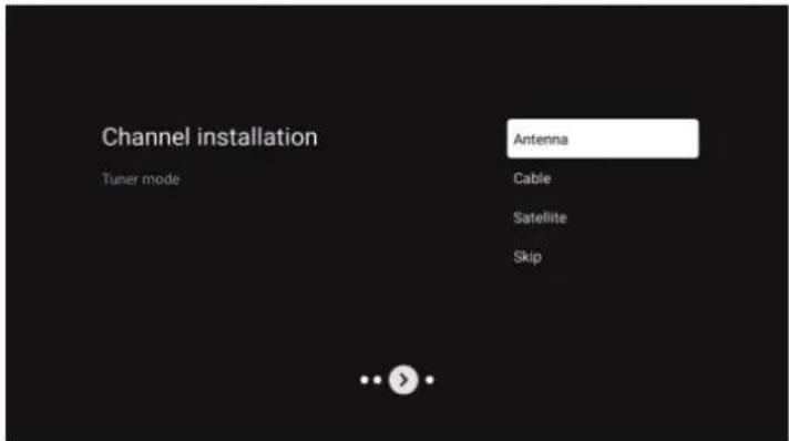 Infiniton INTV-43GA4100 - Ajuste del modo sintonizador - 1