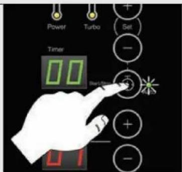 Power Turbo Set Timer 0.0 Start Time 0.1