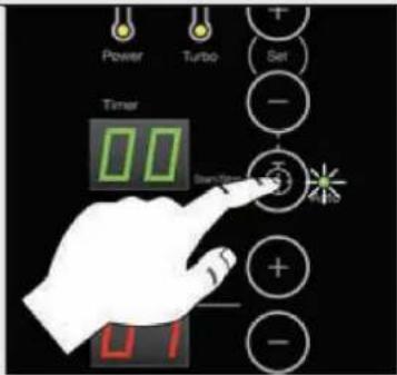 Power Turbo Set Timer Start Time 0.0 0.1