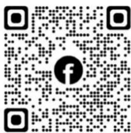 QR code with central Facebook logo, likely linking to a digital resource or website