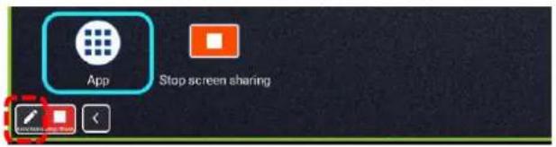 App Stop screen sharing