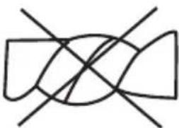 Abstract geometric line drawing with intersecting curved and straight lines (no text or symbols)