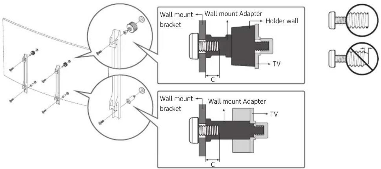 Wall mount bracket Wall mount Adapter Holder wall TV C Wall mount bracket Wall mount Adapter TV C