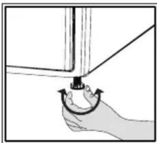 BEKO B3T43239 - Ajustarea suporturilor - 1