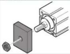 Festo EPCC-BS-45-50-3P-A - Fijar al vástago el elemento adosado - 5