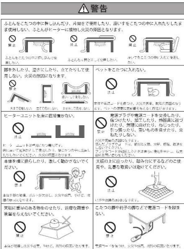 Yamazen GRF-MDN80602 - 安全上のご注意(必ずお守りください) - 1