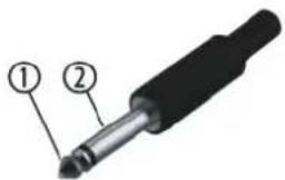 Audibax 202 Go - Enchufe para teléfono TS de 1/4 "(mono, no balanceado) - 1