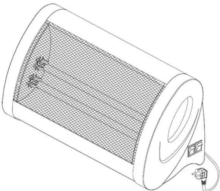 James BH-1000E - CALEFACTOR HALÓGENO MODELO BH – 1000E - 1