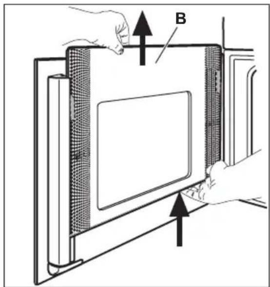 ELECTROLUX EOV5821AAX - Extracción de la puerta del horno y de los paneles de cristal - 2