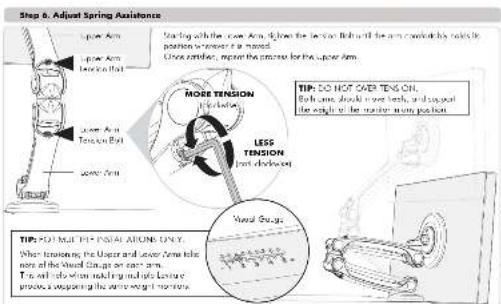 Step b. Adjust Spring Assistance Up Arm Upper Arm Lower Arm Tension Arm Down Arm Tension Arm Down Arm More TENSION Pulsed Less TENSION Pulsed TIP: SO HOT OVER TENS ON. Both same double bolt ends, and upping the angle of the stator's main position. TIP: POT MAT THE INSTAL ADDITIONS ONLY. When tensioning the Ucker and Lower Time take one of the Wound (Laps or other arms). This will also allow making mechanical leisure process to keep the same weight movements.