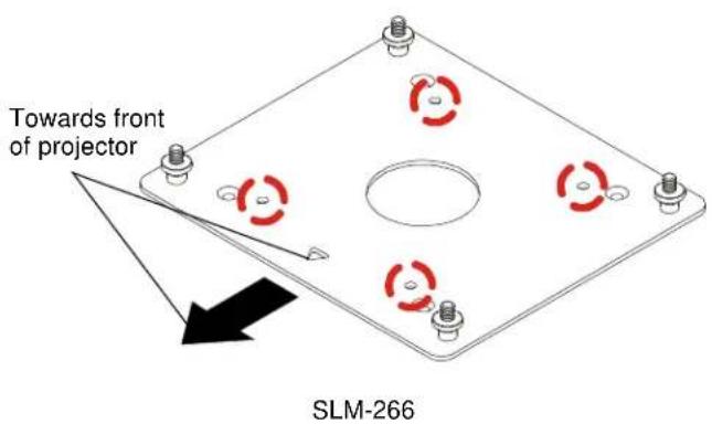 Towards front of projector SLM-266