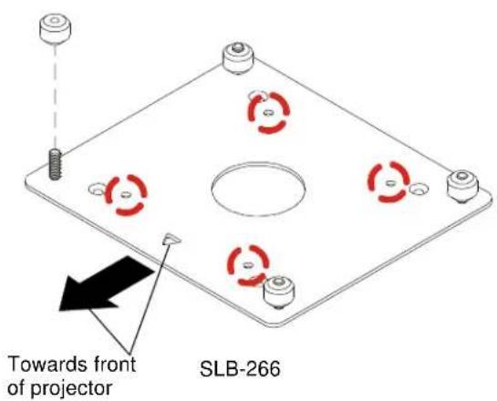Towards front of projector SLB-266
