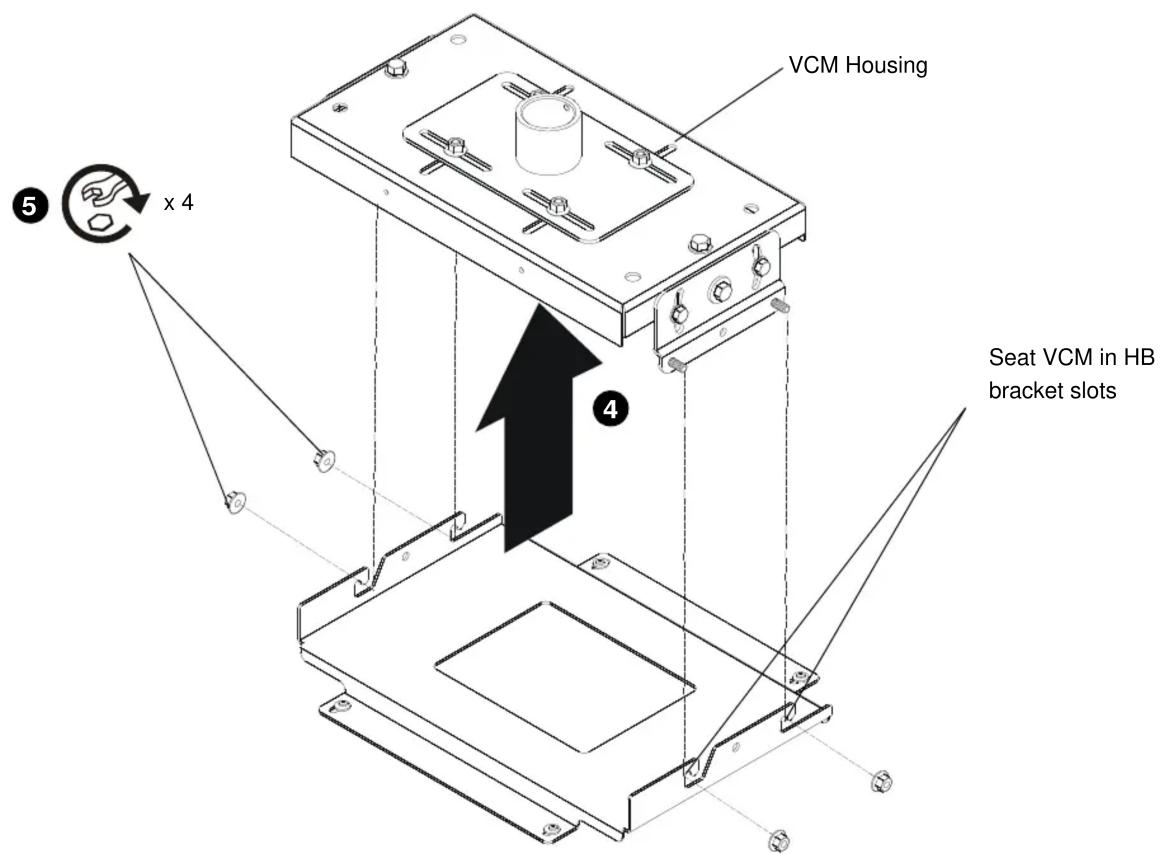VCM Housing x 4 Seat VCM in HB bracket slots