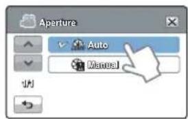 Aperture Auto Manual