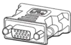 HP Pavilion m9451 - Conexión de la señal de televisión y los cables de video - 1