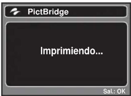 PictBridge Imprimiendo... Sal.: OK