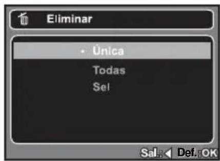 Eliminar • Única Todas Sel Sal. Def. OK