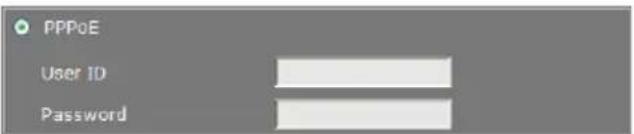 PPPoE User ID Password