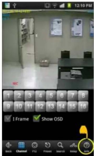 12:10 PM 1 2 3 4 5 6 7 8 9 10 11 12 13 14 15 16 ✓ I Frame ✓ Show OSD Back Channel F12 Preview Search Washing Tools