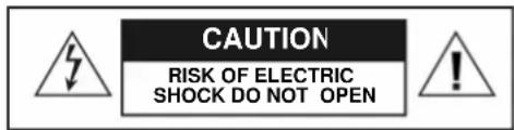 CAUTION RISK OF ELECTRIC SHOCK DO NOT OPEN