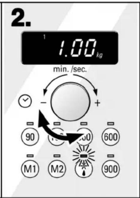 2. 1.00 kg min. /sec. + - - 90 500 600 - M1 M2 900