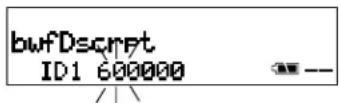 Marquant PMD670 - Broadcast Wave ID numbers - 2