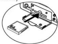 Marquant PMD670 - To insert a CF card: - 1
