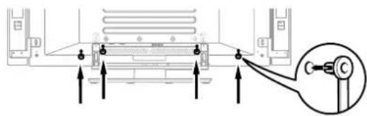 PIONEER PDP-435XDE - Fissaggio delle fascette di chiusura rapida all'unità principale - 1